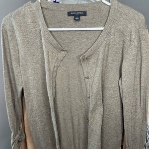 Brown banana republic cardigan